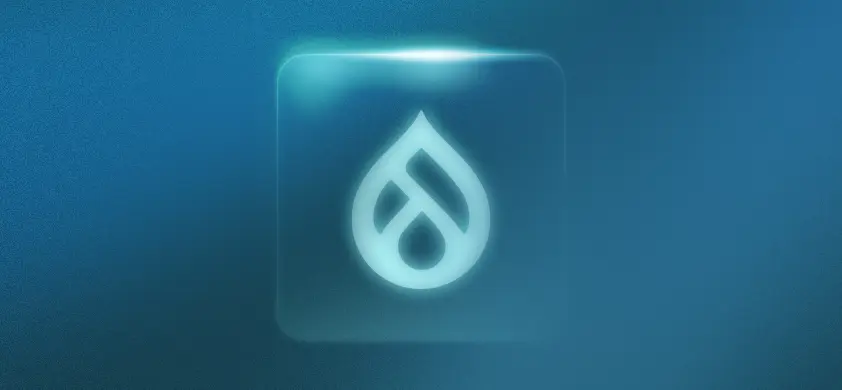 Logotyp för Drupal